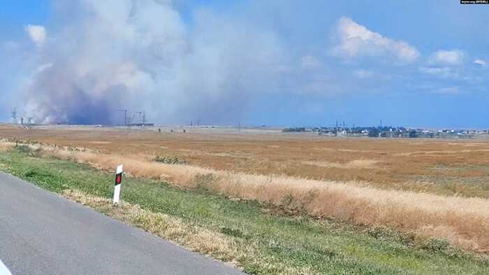 В окупованому Криму сталася пожежа на мисі Чауда